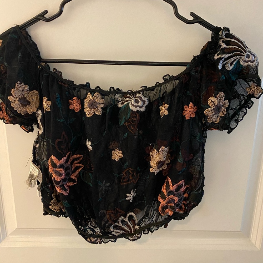 Sheer crop top